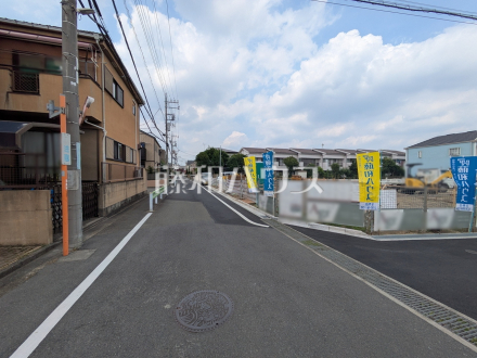 接道状況および現場風景　【日野市三沢】／撮影日2026/07/16