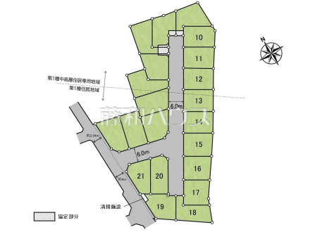 全体区画図　【新座市野寺５丁目】