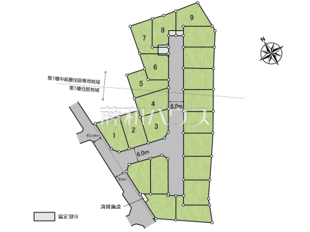 全体区画図　【新座市野寺５丁目】