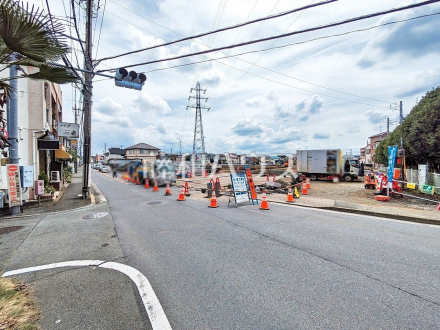 接道状況および現場風景　【東村山市恩多町５丁目】／撮影日2026/08/17