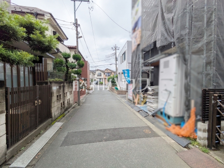 接道状況および現場風景　【中野区白鷺３丁目】／撮影日2026/09/10