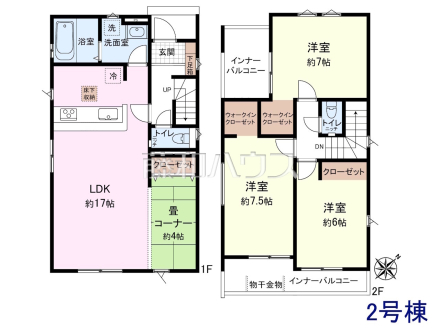 2号棟　間取図　【八重瀬町字安里】