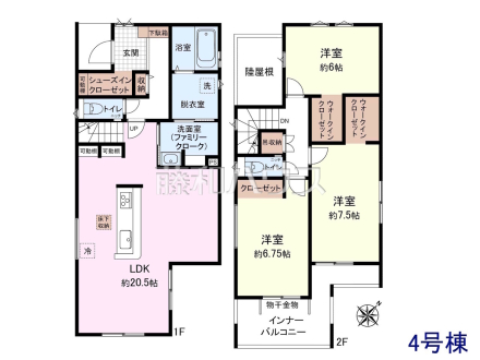 4号棟　間取図　【八重瀬町字安里】