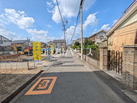 接道状況および現場風景　【春日井市上条町７丁目】／撮影日2026/08/31