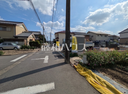 接道状況および現場風景　【春日井市上条町７丁目】／撮影日2026/08/31