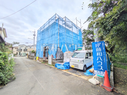 接道状況および現場風景　【日野市落川】／撮影日2026/09/10