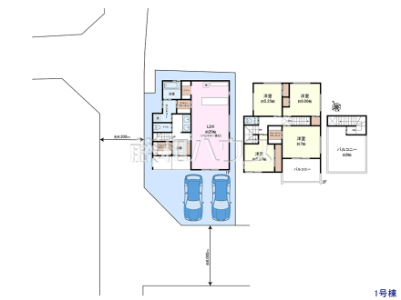 土地価格3180万円＋建物価格2200万円＝総額5380万円　
[参考プラン] 
建物価格：2,200万円（税込）　建物面積：112.58m&sup2;