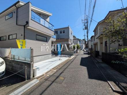 接道状況および現場風景　【練馬区石神井台３丁目】／撮影日2026/10/08
