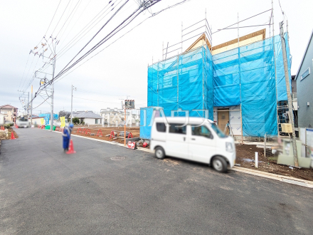 接道状況および現場風景　【立川市砂川町４丁目】／撮影日2026/10/29