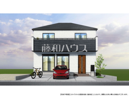 10号地　外観完成予想図　【立川市砂川町４丁目】