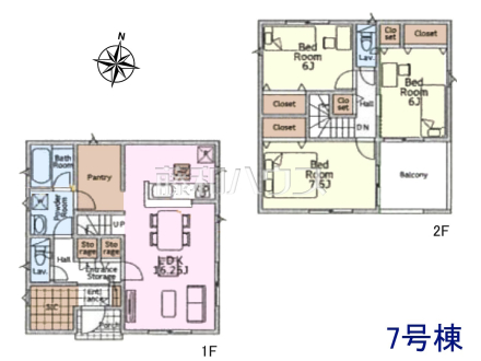 7号棟　間取図　【八王子市緑町】