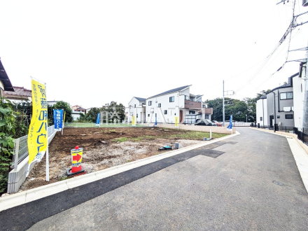 接道状況および現場風景　【所沢市大字下安松】／撮影日2026/10/05