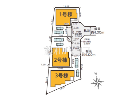 全体区画図　【東村山市萩山町２丁目】