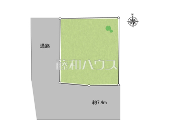 府中市是政1丁目　全1区画　建築条件付売地物件画像