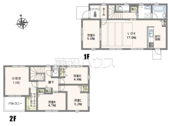 清瀬市下宿2丁目　中古戸建物件画像