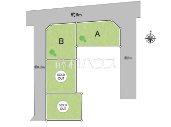 所沢市北秋津　全4区画　宅地分譲物件画像