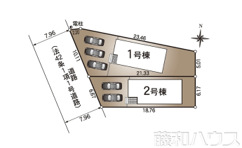 春日井市味美町第1　全2棟　新築戸建物件画像