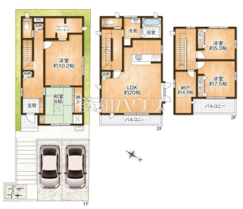 春日井市篠木町3丁目　全1棟　中古戸建物件画像