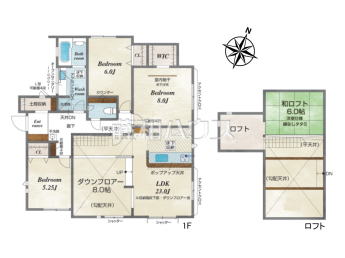 八王子市北野台3丁目　全1棟　新築分譲住宅物件画像