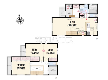 志木市柏町5丁目　全2棟／1号棟　未入居戸建物件画像