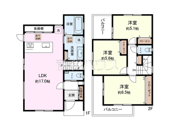 川越市野田町1丁目　全1棟　新築分譲住宅物件画像