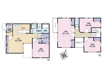新座市野寺2丁目　中古戸建て物件画像