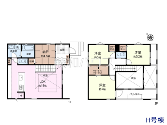 稲城市坂浜4丁目　全4棟／H号棟　新築分譲住宅物件画像