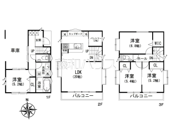 所沢市大字松郷　全１棟　新築戸建物件画像