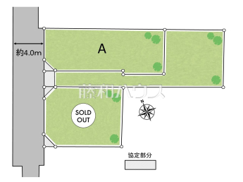 小金井市貫井北町5丁目　全3区画／A号地　宅地分譲物件画像