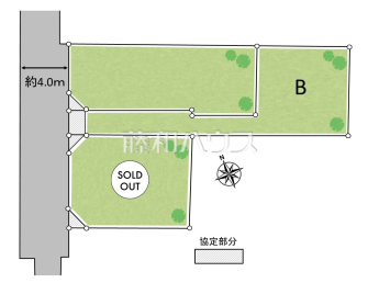 小金井市貫井北町5丁目　全3区画／B号地　建築条件付売地物件画像