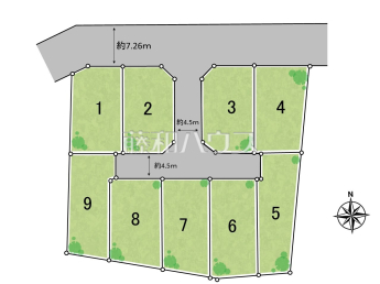 日野市三沢　全9区画　宅地分譲物件画像
