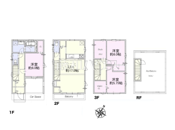 富士見市鶴馬2丁目　全1棟　新築分譲住宅物件画像
