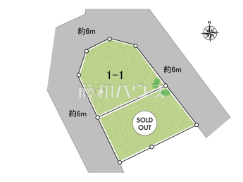 所沢市大字北秋津　全2区画／1号地　宅地分譲物件画像