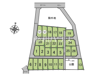 志木市中宗岡1丁目　全26区画　建築条件付き売地物件画像