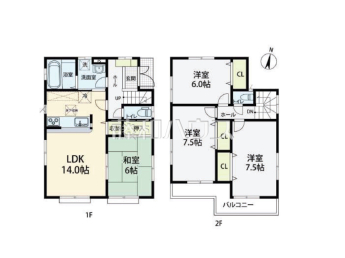 新座市石神1丁目　中古戸建て物件画像