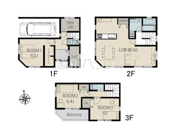 板橋区徳丸3丁目　全１棟　新築分譲住宅物件画像