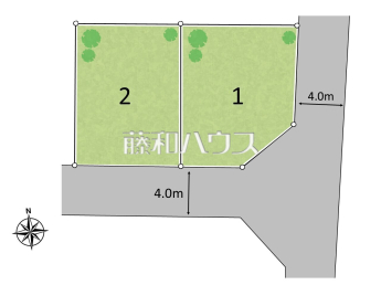 小金井市東町5丁目　全2区画　建築条件付売地物件画像