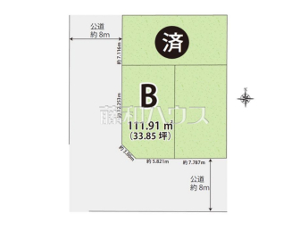 春日井市中切町1丁目　全3区画／B号棟　新築分譲住宅物件画像