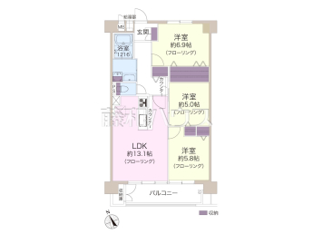 東武鶴瀬西口サンライトマンション物件画像