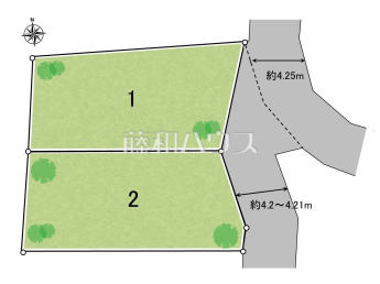 所沢市大字上安松　全2区画　宅地分譲物件画像