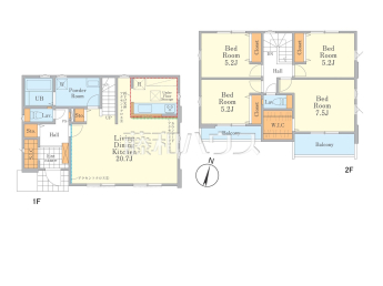 日野市平山2丁目　全1棟　新築分譲住宅物件画像