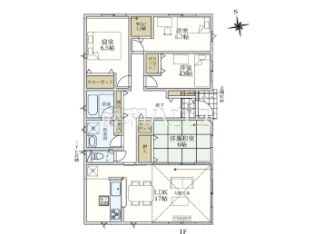 糟屋郡志免町桜丘3丁目　全1棟　新築分譲住宅物件画像