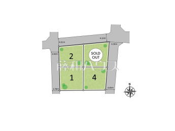 八重瀬町新城第3　全4棟　新築分譲住宅物件画像