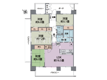 若葉台ワルツの杜　B棟物件画像