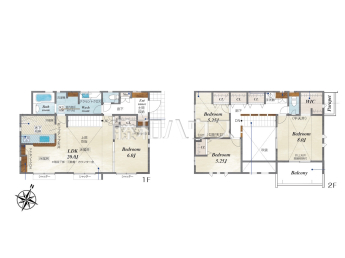 八王子市北野台2丁目　全1棟　新築分譲住宅物件画像