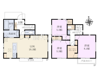 小平市仲町　全1区画　新築分譲住宅物件画像