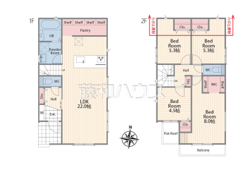 八王子市台町1丁目　全1棟　新築分譲住宅物件画像