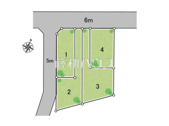 八王子市館町　全4区画　建築条件付き売地物件画像