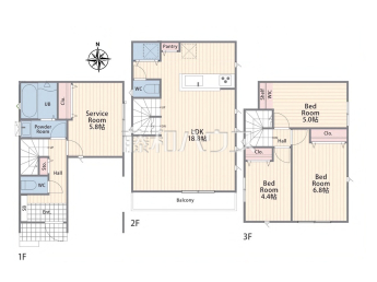 八王子市平岡町　全1棟　新築分譲住宅物件画像