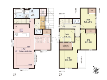 昭島市田中町1丁目　全1棟　新築分譲住宅物件画像